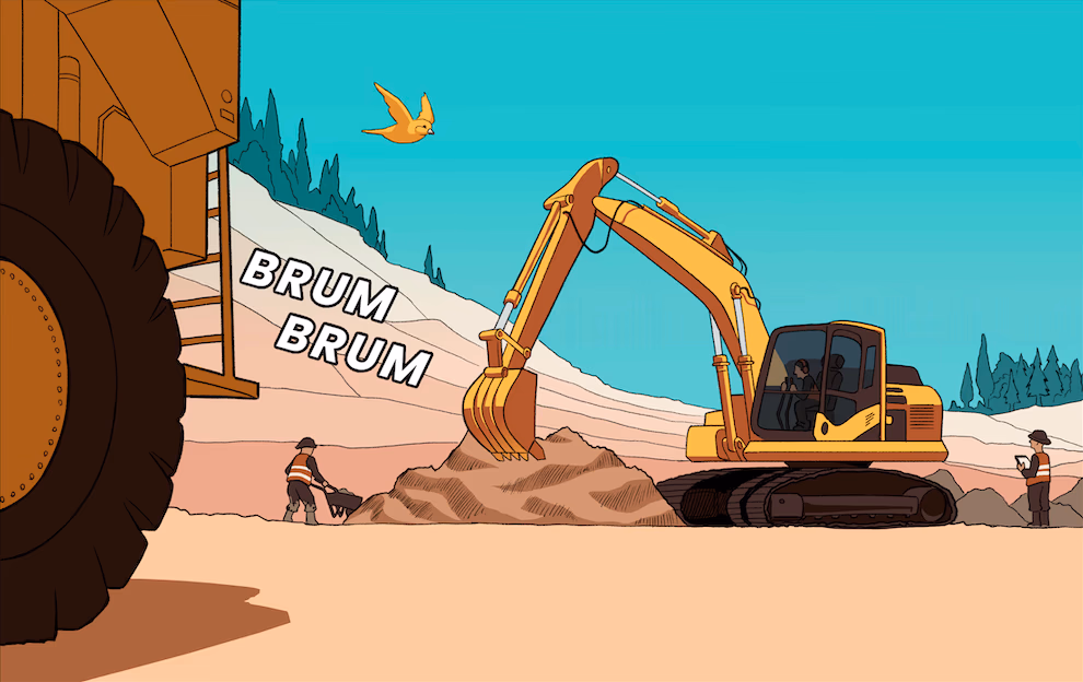 Workers operating safely
