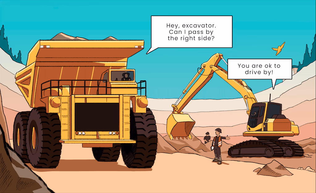 Operations overview at industrial site